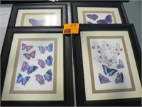 4 HOME DÉCOR BUTTERFLY PRINTS