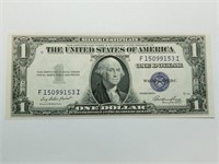 OF) Nice AU 1935 e $1 silver certificate