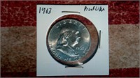 1963 Franklin Half Dollar - Beautiful Coin