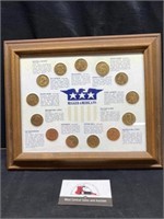 Framed Rugged Americans Coin set