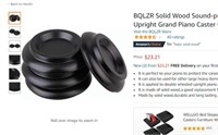 BQLZR Solid Wood Sound-proof Antiskid Double Wheel