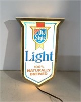 * 1982 Old Style Light lighted sign  Working