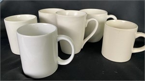 Assorted White Mugs