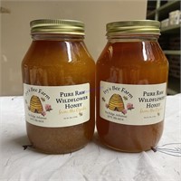 2 Jars Pure Raw Honey From the Ozark