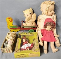 Vintage Dolls & Toy Lot