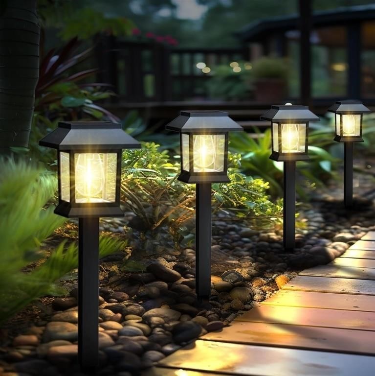 Solar Lights Outdoor,12 Pack Waterproof Solar