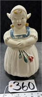 Pottery Woman Cookie Jar