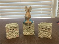 Collection of Porcelain Bunny Baskets