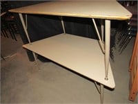Trapezoid shaped table