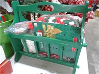 Christmas Crafts Lot in Green Magazine Rack