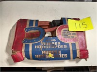 Vintage rubber horseshoe set with original box