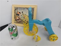 Tippy toe doll trike  and Mickey Mouse picture