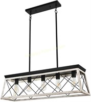 Luupyia Farmhouse Rectangular Chandelier $200