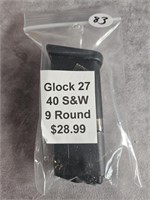 GLOCK 27- 40 S&W - 9 ROUND MAGAZINE