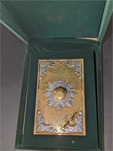 Velvet & Golden Hardcover Holy Quran Book