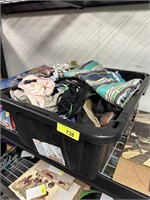 LARGE BIN OF CLOTHES