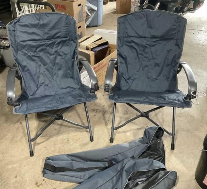 2 Folding Camp Chairs w/ Bags