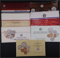 1984 Thru 1990 US UNC Mint Sets- #7 Total Sets