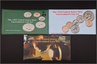 1993 Thru 1995 US UNC Mint Sets - #3 Total Sets