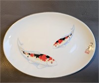 Vintage Koi Fish Plate -Japan
