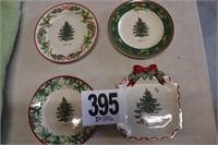 (4) Collectible Spode Holiday Plates