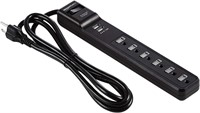 AmazonBasics 6-Outlet Surge Protector Power strip