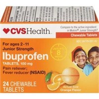 CVS Health Junior Strength Ibuprofen 100 MG Chewab