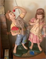 Large ceramic children figurines