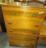 16x30x42 5 drawer wooden dresser