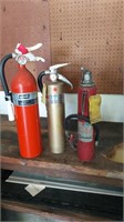 3 fire extinguishers