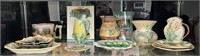 Collection of Majolica - 13 Pieces & 2 Books