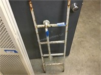 Vintage metal ladder and towel bar