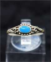 Sterling Silver Southwest Turquoise Ring