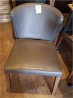 faux leather chairs, some edge wear