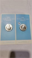 2 sterling silver proof coins