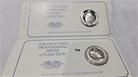 2 sterling silver proof coins