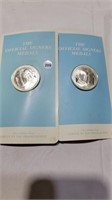 2 sterling silver proof coins