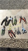 Assorted Garden Cutters, Scissors