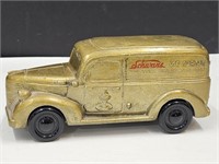 VTG Cast Iron ADV Schwan's Ice Cream Truck Bank