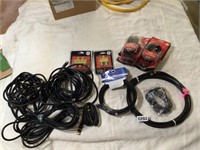 Lot of assorted coax and splitters