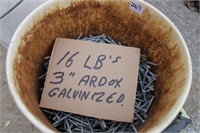 16 lbs 3" Galvanized Ardox Nails / New