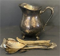 Silver-Plated Pitcher (7.5”) & SIlver-Plated