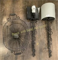 Light Fixtures and Decorative Basket