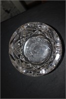 A Cut and Press Glass Ashtray