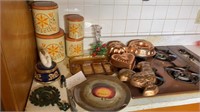 Kitchen Canisters and Copper Molds K