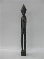 Vtg Carved Wood African Tribal Statue - 22" Tall