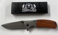 Tiger USA Folding Knife in Box