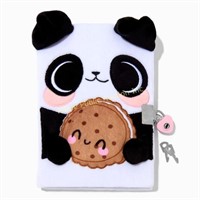 Claire's $25 Retail Panda Cookie Lock Diary