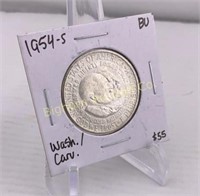 1954-S Washington/Carver U.S. Half Dollar