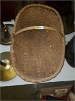 Vintage Hand Woven Large Basket